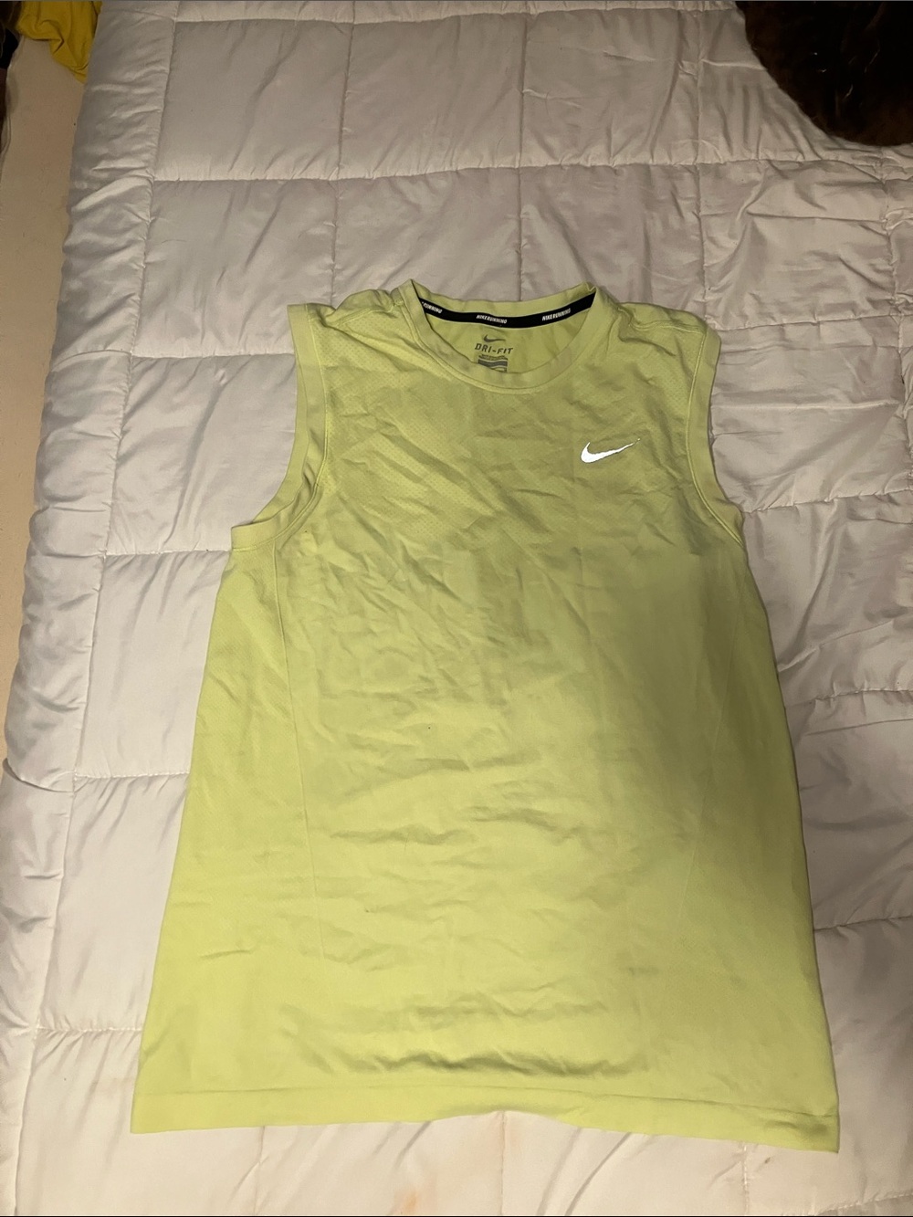 Nike Sleeveless Dri-FIT Muscle Tank - Light Lime